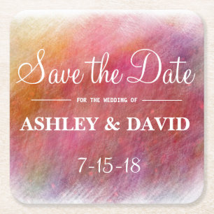 Pastellfarben-weißer Hintergrund-Untersetzer Rechteckiger Pappuntersetzer