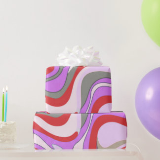 Pastellfarbene abstrakte Geschenkverpackung Geschenkpapier