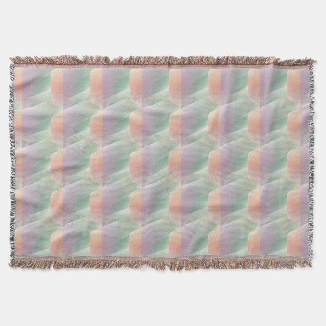 Pastellfarbene abstrakte Gradienten-Weichfarben-Äs Decke (Vorderseite)