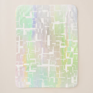 Pastellfarbene abstrakte mehrfarbige Muster Sherpadecke