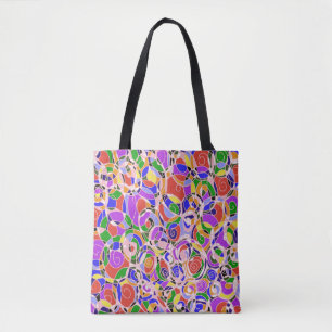 Pastellfarbene abstrakte Muster Tasche