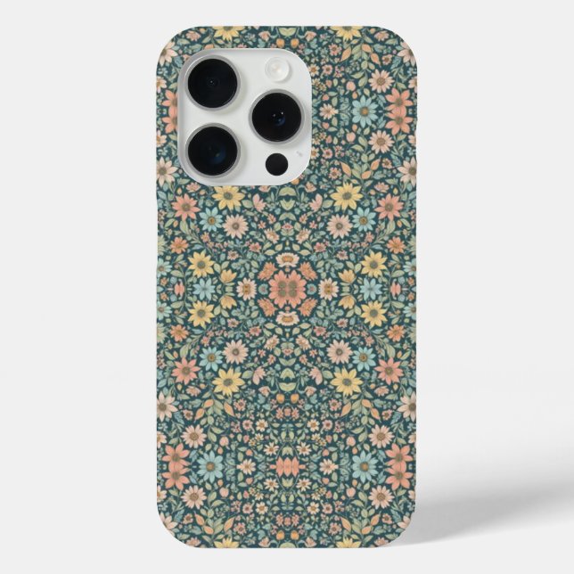 Pastellfarbene Blume mit dunklem Hintergrund Case-Mate iPhone Hülle (Rückseite)