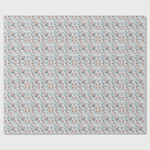 Pastellfarbene Blumenswirbel-Schöne Blumenmuster-K Geschenkpapier