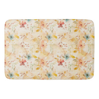 Pastellfarbene freie florale Geisteshaltung Badematte