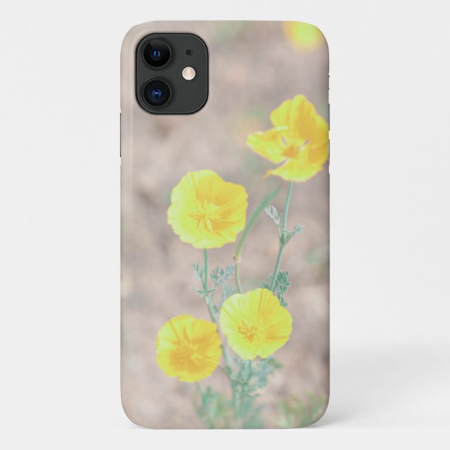 Pastellfarbene, gelbe Blumen iPhone 11 Fall Case-Mate iPhone Hülle (Rückseite)