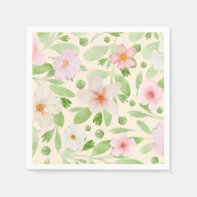 Pastellfarbene, gelbe Blumenmuster