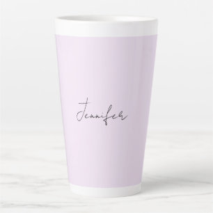 Pastellfarbene Kalligrafie Elegant Schlicht Einfac Milchtasse