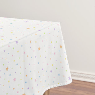Pastellfarbene Konfetti-Party-Tischdecke Tischdecke