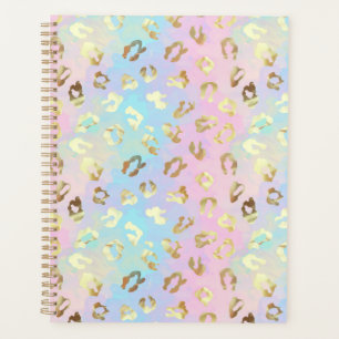 Pastellfarbene Leoparden-Skin-Bandana Planer