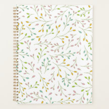 Pastellfarbene mehrfarbige zarte botanische Ranken