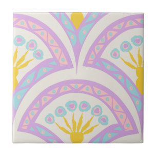 Pastellfarbene Muschel Fliese