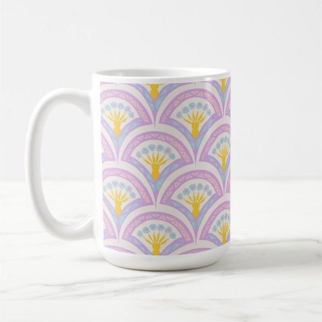 Pastellfarbene Muschel Kaffeetasse (Links)