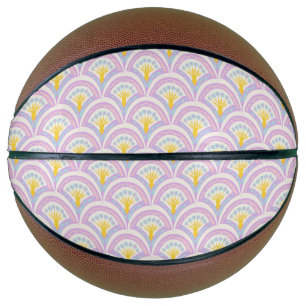 Pastellfarbene Muschel Muster Basketball