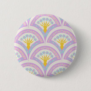 Pastellfarbene Muschel Muster Button