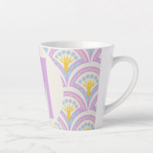 Pastellfarbene Muschel Muster Milchtasse