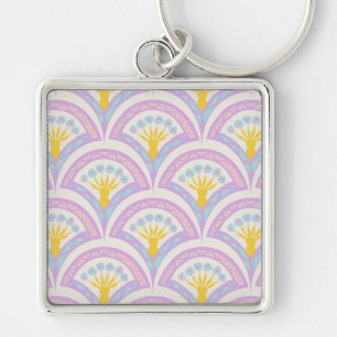 Pastellfarbene Muschel Schlüsselanhänger