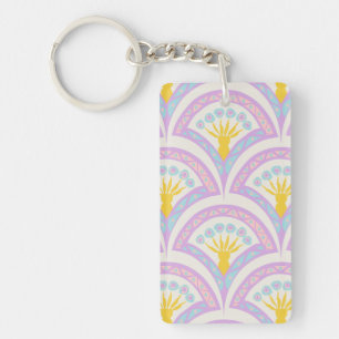 Pastellfarbene Muschel Schlüsselanhänger