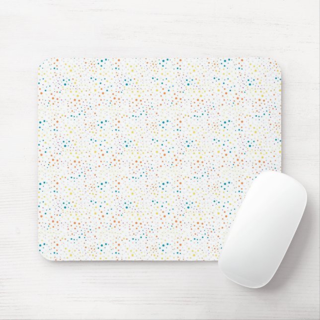 Pastellfarbene Polka-Punkte Mousepad (Mit Mouse)