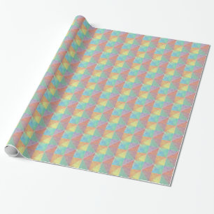 Pastellfarbene Wasserfarbdreiecke Geometrische Kun Geschenkpapier