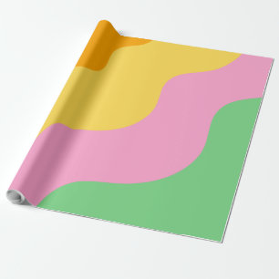 Pastellfarbener abstraktes Muster Geschenkpapier