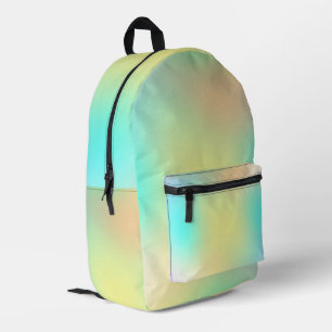 Pastellfarbener Farbverlauf futuristisch Bedruckter Rucksack