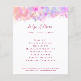 Pastellfarbener Glitzer Flyer