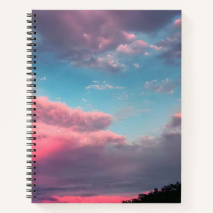 Pastellfarbener Himmel Notizbuch