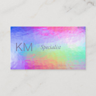 Pastellfarbener Hintergrund Rainbow Stylish Visitenkarte