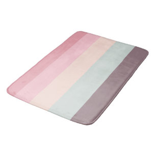 pastellfarbener Regenbogen Badematte