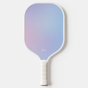 Pastellfarbener Rosa-Blauer Farbverlauf-Ombre-Effe Pickleball Schläger