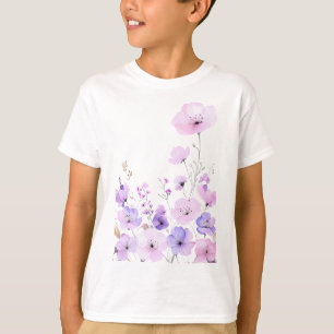 Pastellfarbener Wildblumengarten - Sanfte blumige  T-Shirt