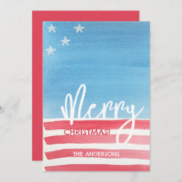 Pastellfarbenflagge Feiertagskarte