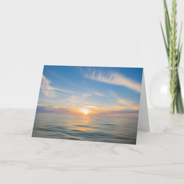 Pastellfarbenkarte Sonnenuntergang Karte (Vorderseite)