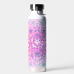Pastellfarbige geometrische abstrakte Muster Trinkflasche