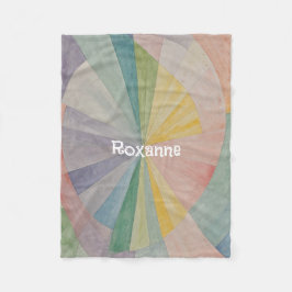 Pastellfarbrad Odyssey Personalisiert Fleecedecke
