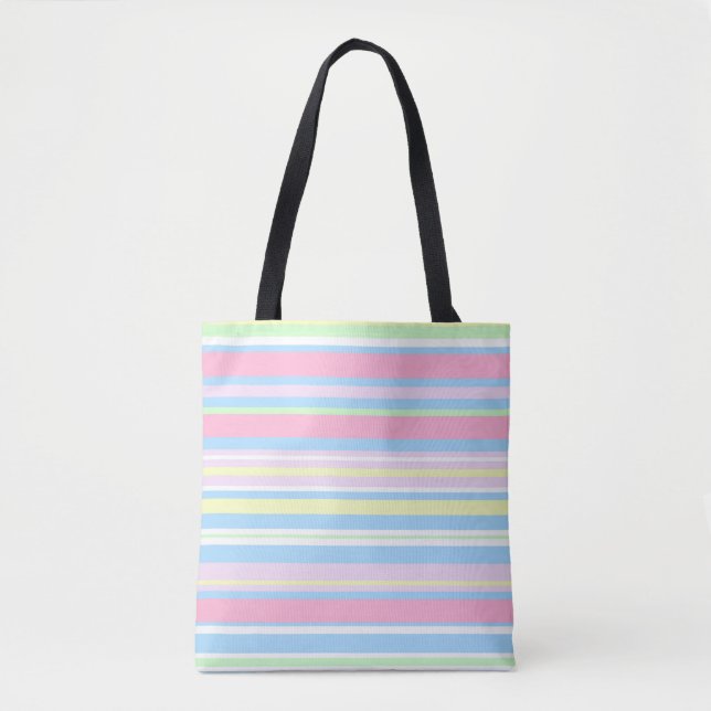 Pastellfarbstreifen Tasche (Vorderseite)