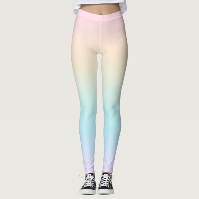 Pastellfarbverlauf Leggings (Vorderseite)