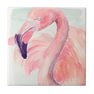 Pastellflamingo Fliese