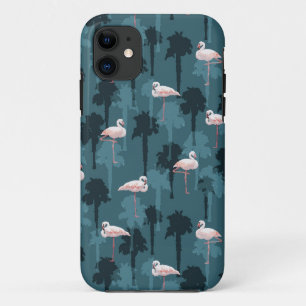 Pastellflamingos auf aquamarinem Case-Mate iPhone hülle