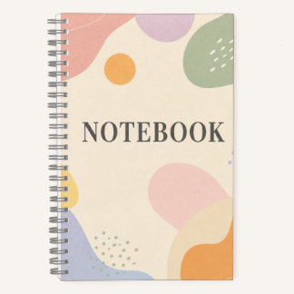 Pastellformen Notizbuch – Gepunktetes Journal
