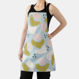 Pastellformen und -punkte schürze