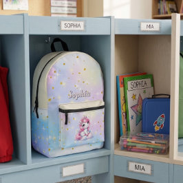 Pastellfunkel vereint magische Wolke Bedruckter Rucksack