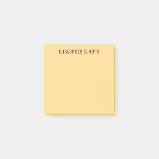 Pastellgelb/orange Post-it Klebezettel