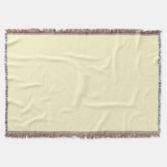 Pastellgelbe Farbe | Classic | elegant Decke (Vorderseite)