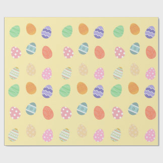 Pastellgelbe Osterfeier Die Ostereier Geschenkpapier