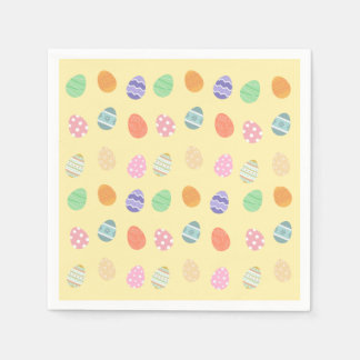 Pastellgelbe Osterfeier Die Ostereier Serviette