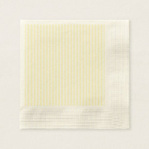 Pastellgelbe und weiße Streifen Gelb und Gelb Serviette
