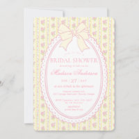 Pastellgelbe Vintage-Blumen-Hochzeitsdusche