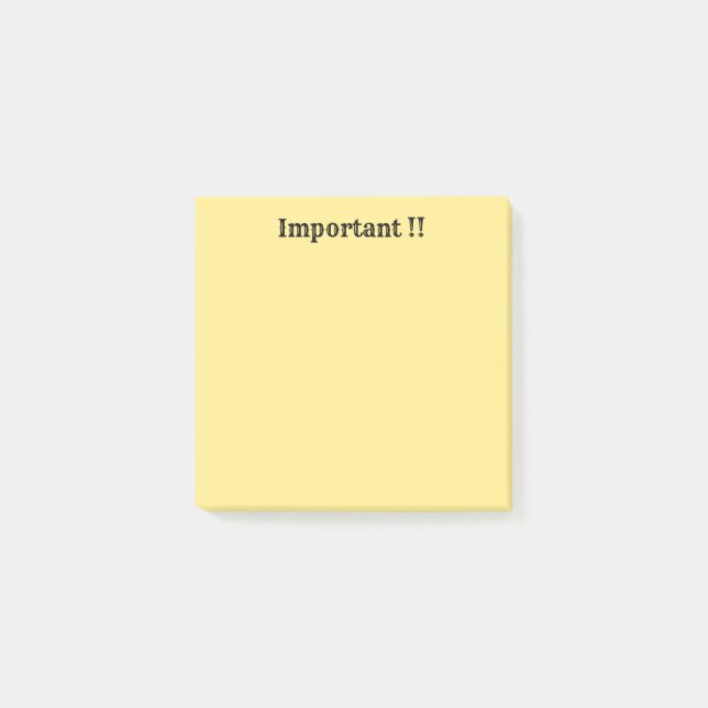 Pastellgelber Sonnenuntergang Post-it Klebezettel (Vorderseite)