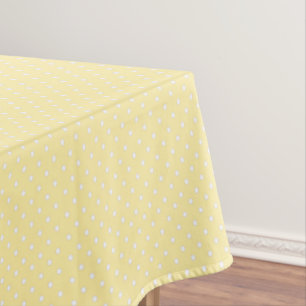 Pastellgelbes Tupfenmuster Tischdecke